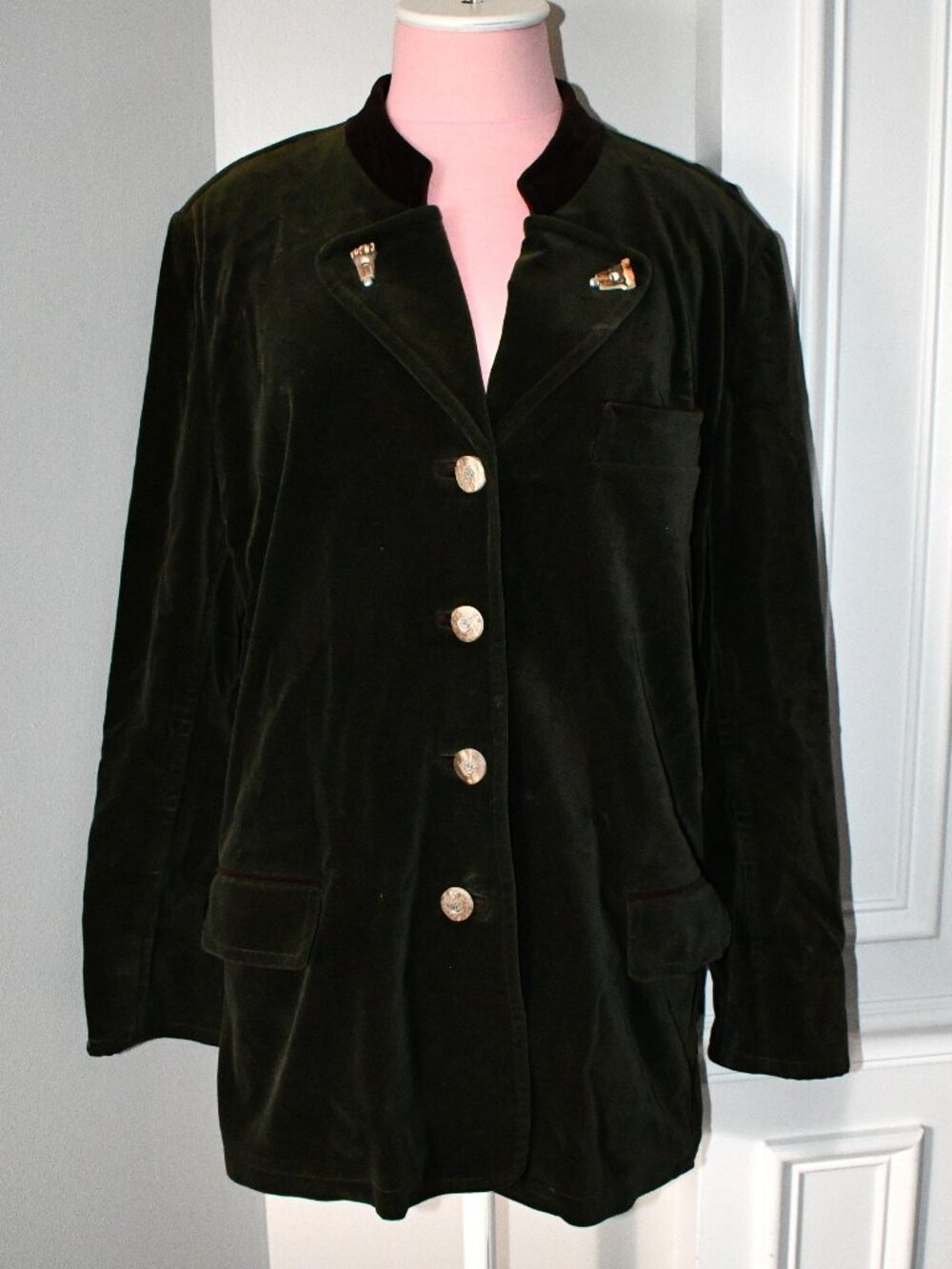 Susanne Von Dörnberg Country Classic Riding Jacket Womens Large Green Good Condi